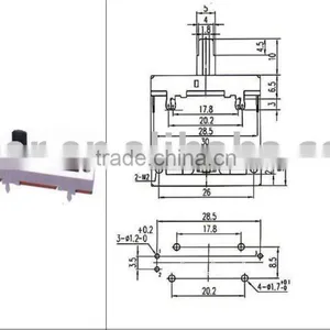Slide Potentiometer/Carbon Potentiometer/potentiometer thumbnail-1