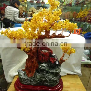 Beautiful Natural Rock Citrine Crystal Trees thumbnail-1