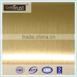 4x8 Customized 304 Hairline Ti-Bronze Finish Stainless Steel Plate for Decoration thumbnail-5