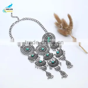 Yiwu Wholesale Handmade Jewelry Fashion Charm Pendant Vintage Maxi Necklace thumbnail-5