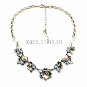 OEM/ODM Factory Direct Sale 2016 Vintage Stone Flower Pendant Necklace thumbnail-1