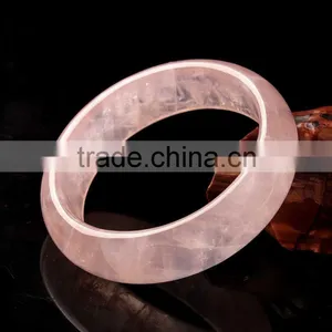 Lucky Rose Quartz Crystal Bangles for Women thumbnail-4