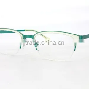 G3623 Transparent Yellow Custom Half Rim Eyeglass Frames For Women thumbnail-2