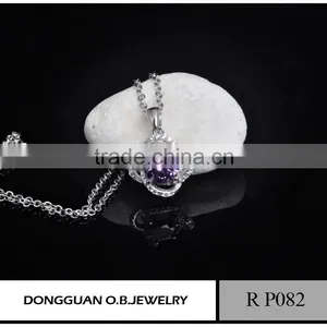 Fashion Zircon Diamond Pendant Necklace ,american Charming Diamond Earring 925 Silver China Wholesale 925 Silver Jewelry thumbnail-4