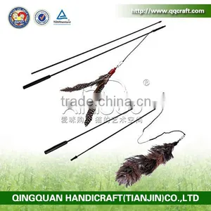 16Years Factory Cheap Pet Accessory Cat Teaser Feather Wand For Exercise Pet Toys thumbnail-1
