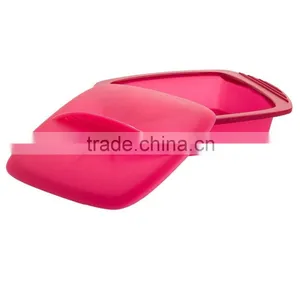 Kitchen Cooker Square Silicone Dish Steamer With Lid thumbnail-1