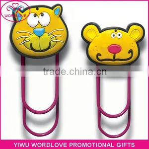 Customized Soft Rubber Money Clip Paper Clip Magnetic Bookmark for Promotion thumbnail-1