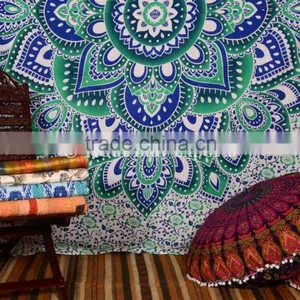 Ethnic Psychedelic Indian Ombre Mandala Lotus Wall Art Hippie Bohemian Wall Hanging Tapestry thumbnail-3