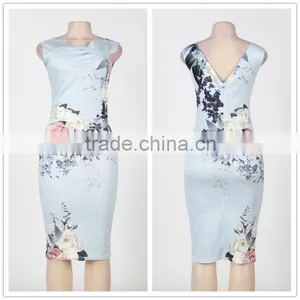 High Quality With Wholesale Price Tempting Bodycon Dress Elegant Ladies Print Dress thumbnail-1