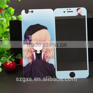 Beautiful Cartoon Mobile Phone Protective Case Front and Back Tempered Glass Screen Protector for Iphone 5 thumbnail-4
