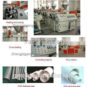 SJSZ65 Plastic Extruding Machine for Making PVC Pipe/Profile/Sheet/Granule thumbnail-1