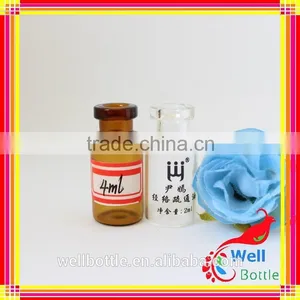 Amber Injectable Pharmaceutical Glass Bottle for Clear Glass Bottle Rubber Stopper With Injection Vials thumbnail-1
