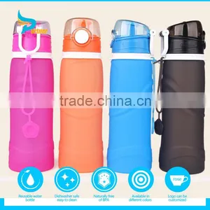 750ML Whole Sale Monster Energy Eco-Friendly Feature Foldable Silicone Water Bottle thumbnail-1