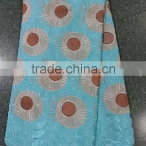 2014 African Swiss Voile Lace Fabric,100% Cotton Lace L9905-1 thumbnail-1