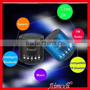 Business Gift fm Radio Bluetooth Mini Speaker With Microphone, Line in Funciton thumbnail-6