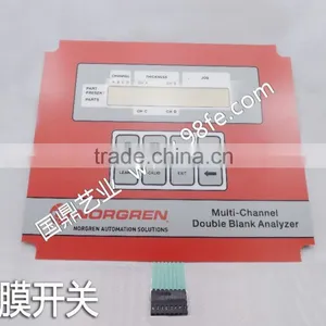 Membrane Switch Embossing Keypad With Tactile Effect LED Big Window thumbnail-1