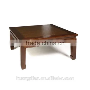 Square Table Top Wooden Restaurant Coffee Table With Walnut Venners thumbnail-1