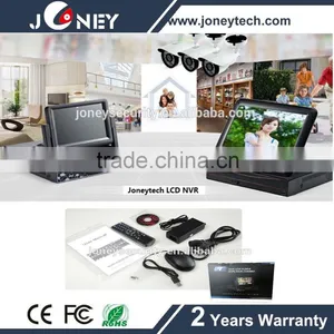 330 Degree Angle Embedded LINUX 7 Inch Monitor P2P CCTV Security H 264 8CH NVR thumbnail-3