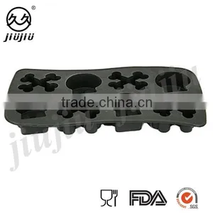 Halloween Skull Shape Silicone Ice Cube Tray Mold thumbnail-3