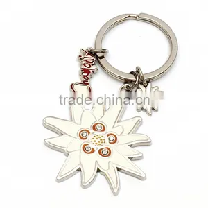 Custom Flower Shape Metal Keyring Sublimation Keychain for Gifts thumbnail-6