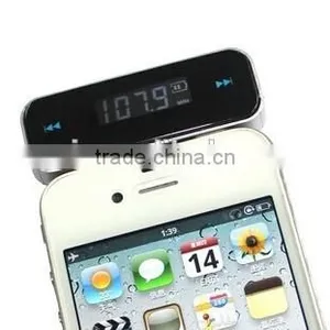 OEM Wireless Low-power FM Radio Transmitter For Mobilephones/Music Player With 3.5mm Audio Jack thumbnail-1