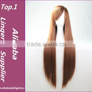 Hot 10cm Long Wig Carve Women Straight Party Wigs Cheap Synthetic Wigs Blonde Red Black Brown Blue Cosplay Wig Zaivat Vypremlyat thumbnail-1