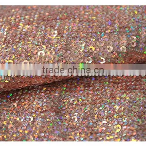 Wholesale New Arrival Shiny Colors Textile Sequin Stock Fabric for Evening Dress thumbnail-3
