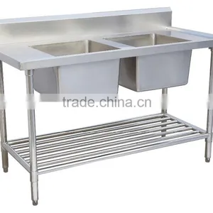 High Quality Stainless Steel Sink Work Table for Kitchen thumbnail-2