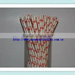 Polka Dot Paper Party Straw / Wedding Straws Multi-color for Wedding Party thumbnail-2