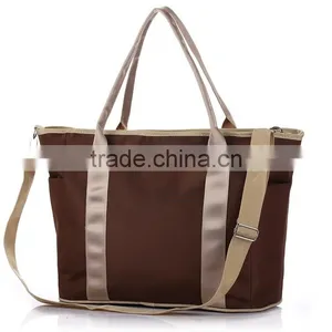 2014 New Design Plain Brown Diaper Bag for Pregant Women and Infant (BMTN004) thumbnail-1