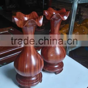 Factory Price Wooden Colors Flower Vase for Home Decoration/ Wood Colored Pot thumbnail-2