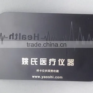 Irregular Shape Black Plating Stainless Steel Metal Business Card thumbnail-2