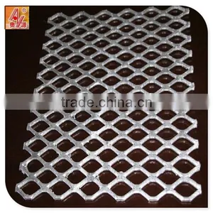 Heavy Duty Low Carbon Steel Sheet Stretching Pressing Welding Expanded Metal Mesh thumbnail-3