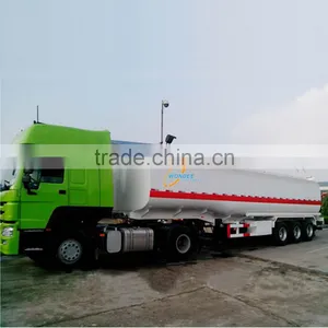 3 Axles 40000 Liters Fuel Oil Tanker Tank Semi Trailer thumbnail-2
