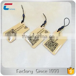 Passive NFC RFID Tag Customized Epoxy NFC Key Fob Passive Plastic Rfid Key Tag 180 Bytes Memory thumbnail-2