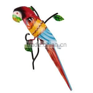 Attractive Iron Parrot Birds Wrought Iron Wall Hooks thumbnail-1