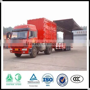 3 Axle Strong Box Semi Trailer , Van Semi Trailer , Grain Transport Truck Trailer thumbnail-5