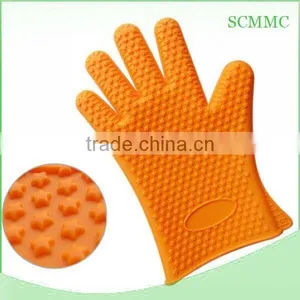 Silicone Oven Five Finger Glove Heat Resistant Oven Mitt Glove thumbnail-3
