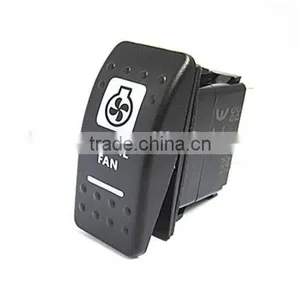 Rocker Switches With Engine FAN White thumbnail-1