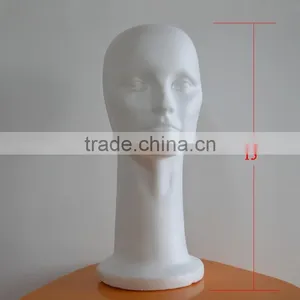 Female Styrofoam Model Wig Hats Caps Glasses Long Neck Display Mannequin Head thumbnail-3