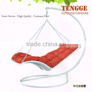 Hanging Rattan Wave Hammock thumbnail-1