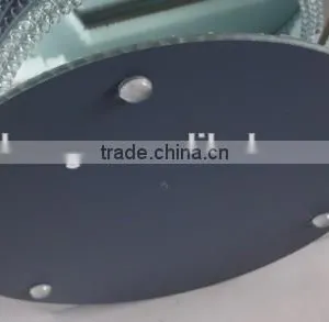 Decorative Round Beveled Mirror Candle Plate thumbnail-3
