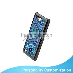 Guangzhou 2D Sublimation Custom Printed Black Color Silicone Plastic Phone Case With Aluminum Sheet For Huawei Honor 3C thumbnail-1