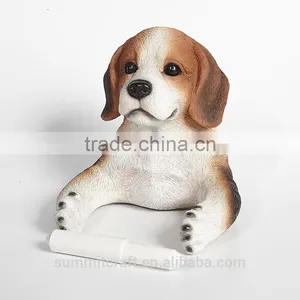Cute Resin Dog Bust Funny Animal Toilet Paper Roll Holder thumbnail-4
