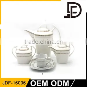 Drinkware Porcelain Turkish Afternoon Tea Set, Royal Porcelain Tea Sets thumbnail-1