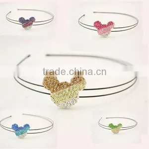 Children Headband With With a Stunning Crystallized Mickey Kids Hair Accessory thumbnail-1