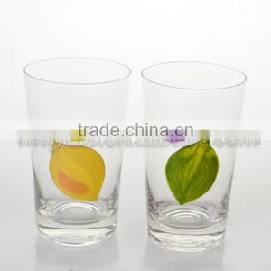 Fruit Decorated Drinking Glass Tumblers thumbnail-2