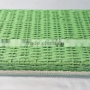 Decorative Handwoven Divided Paper Rope Tableware Basket thumbnail-5