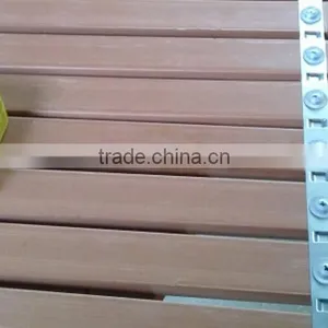 Natutal Solid Wooden Spa Shower Mat Bamboo Floor Mat for Bath, Spa, Pool thumbnail-3