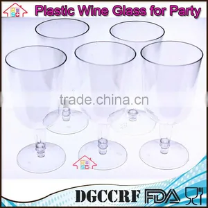 NBRSC Promotional Disposable Party Plastic Wine Glasses Party Drinking Cup Champagne Goblet thumbnail-2